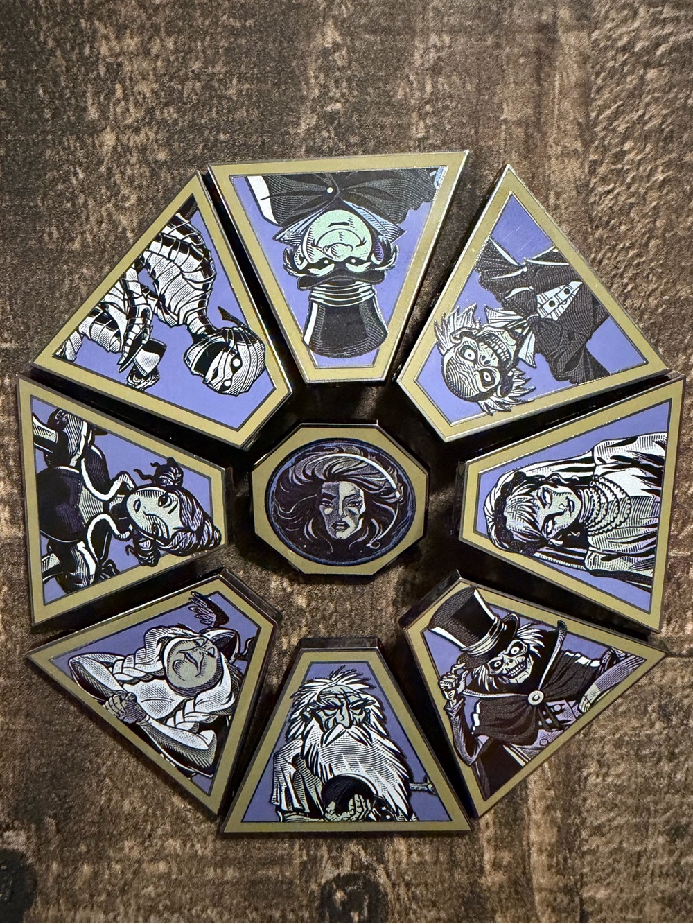 2025 The Haunted Mansion Ghost Host Mystery Nine Pin Collection *Complete Set*